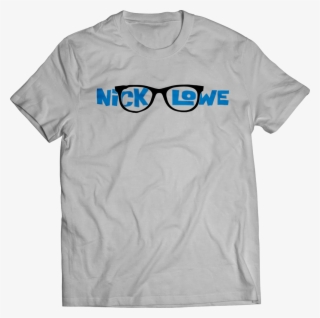 Nick Lowe "glasses" T-shirt - Waterbury Open Shirt