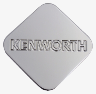 Kenworth Name Square Knob - Metal