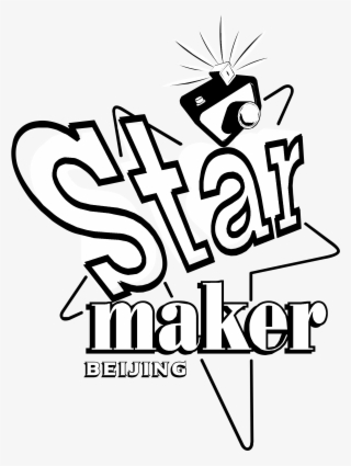 Star Maker Logo Black And White - Starmaker Logo Cdr