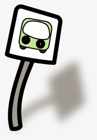 Bus Stop,bus,road Sign,roadsign,green,free Vector Graphics - Bus Stop Clip Art