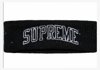 Supreme New Era Sequin Arc Logo Headband - Label