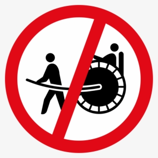 Rickshaws Prohibited Sign - Prohibido Mayores De 18
