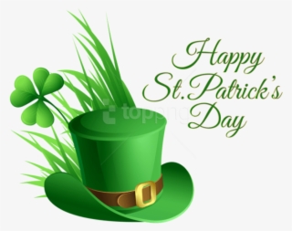Free Png Download St Patricks Day Hat And Shamrock - Happy St Patrick's Day 2018