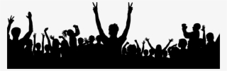 Transform Dj - People At A Concert Silhouette Clipart Transparent