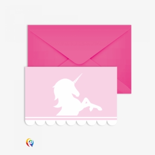 Believe In Unicorns Party Invitations - Envelope