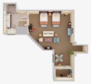 Junior Suite - House Layout Top Down
