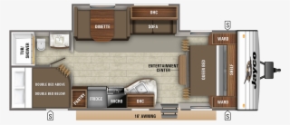 2019 Jay Flight Slx 8 267bhs Floorplan - 2019 Jay Feather 24rl