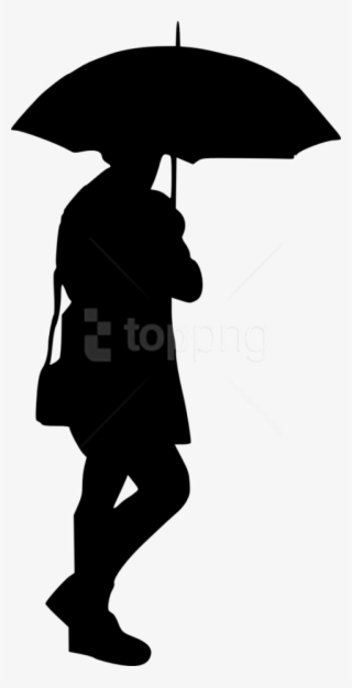 Free Png Woman Umbrella Silhouette Png - Transparent Silhouette With Umbrella