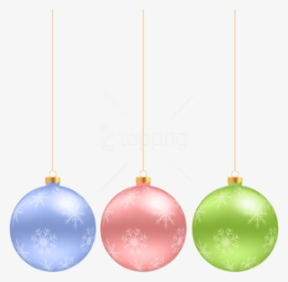 Christmas Hanging Ornaments Png - Hanging Ornament Clipart Transparent Background