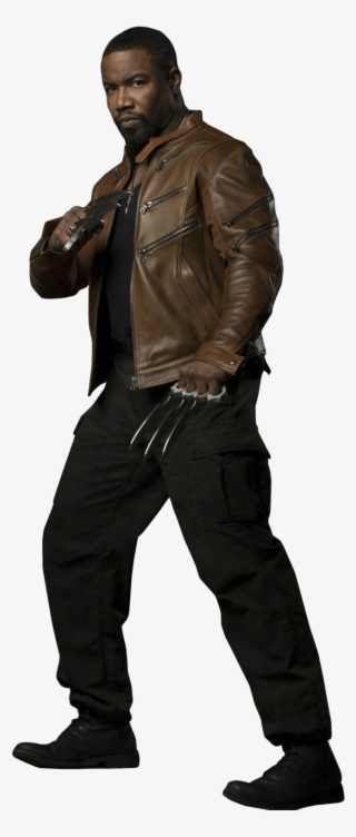 Bronze Tiger Leather Jacket - Michael Jai White Png