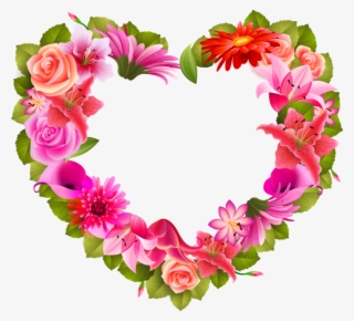 Petal Clipart Heart Shaped Flower - Flores En Forma De Corazon