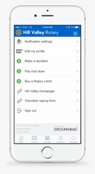 Your App Features Your Club's Own Branding - 23andme App
