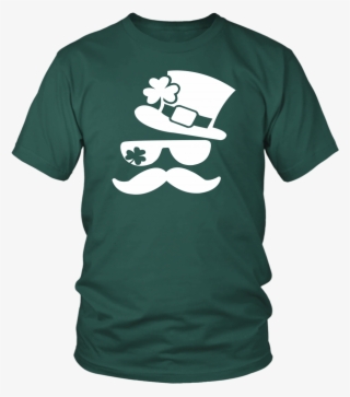 Shamrock Leprechaun Hat Beard Funny Irish St Patricks - T-shirt