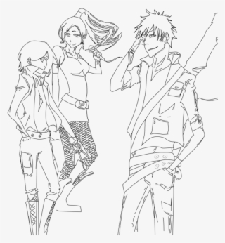 Svg Freeuse Stock Bleach All Lineart By Greedo Kun - Anime Boceto De Ropa