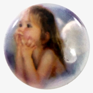 Painted Enamel Little Girl Angel Wings 20mm - Gemstone