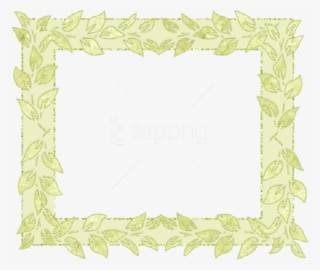 Free Png Yellow Transparent Frame With Leafs Png Images - Motif