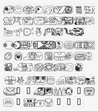 Glyphs Font Download - Mayan Typography