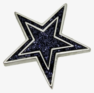 Star Pin Glitter, Blue - Emblem