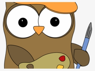 Owl Clipart Artist - Artist Owl Clipart