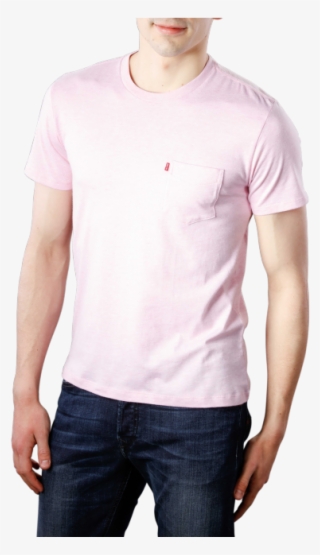 S Ss Setin Sunset Pocket T Shirt Pink Nectar Heather - Man