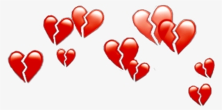 #heart #crown #heartcrown #crownheart #sad #sadlife - Heart Emoji Crown Png