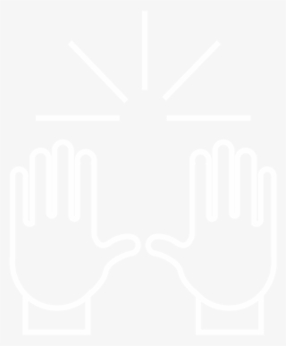 2 Praise Hands - Chevy Logo White Transparent