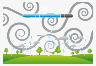 Wind Power Clip Eco Turn Windmill Transprent - Graphic Design
