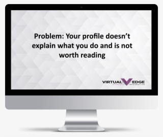 Linkedin Basic Profile Structure - Computer Monitor