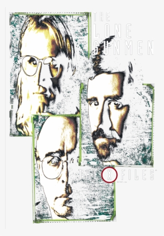 X Files Lone Gunmen Juniors T Shirt - Illustration