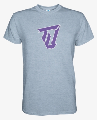 Twitch United Mens T Shirt Heather Indigo Front - Gaming T Shirt