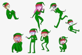 Adventure Time Christmas Elves By Crapboy27 - Adventure Time Christmas Transparent