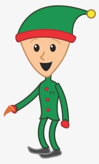 Happy Elf - Cartoon