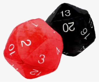 Jumbo Plush D20 From Ultra Pro In Blue / Black And - Dice Game