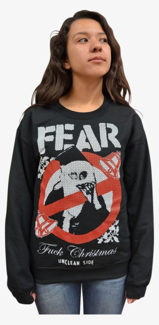 Fear "fuck Christmas" Unclean Side Ugly Christmas Sweater - Long-sleeved T-shirt