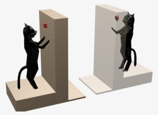 Cat & Ladybug Bookends - Statue