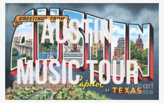 Austin Music Tour - Welcome To Austin Postcard