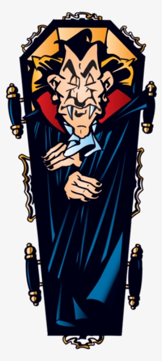 480 X 1022 3 - Vampire In Coffin Cartoon
