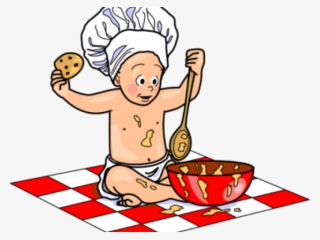Cooking Clipart Baby - Baby Chef Cartoon