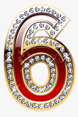Free Png Download Gold And Red Number Six Clipart Png - Number Eight Gold
