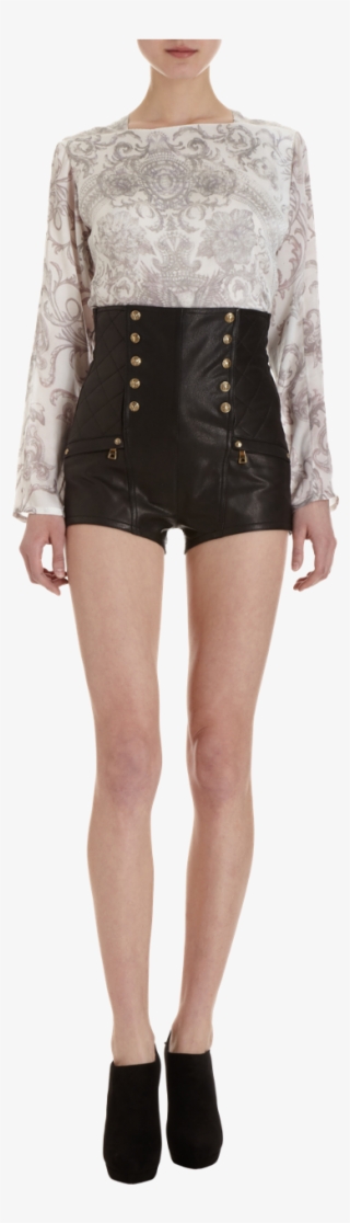 Balmain High Waisted Short 2ne1 Cl - Kpop High Waisted Shorts