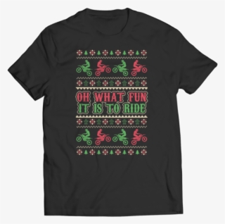 Biker Motocross Motorcycle Rider Christmas Ugly Unisex - Shirt