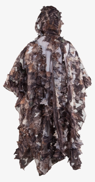Wood Leaf Poncho M - Hood