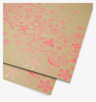 Wildflower Pink Gift Wrap - Art Paper