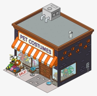 Wooden Stake House Store - Cartoon