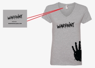 Ladies V-neck War Paint - Active Shirt