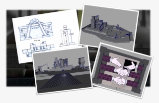 Early Concepts And Models For The Cog Hq - Sketch
