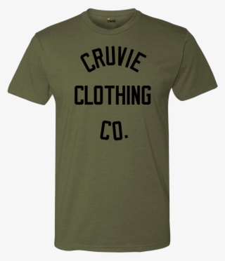Cruvie Mens Tshirt Militarygreen Blk Ccc