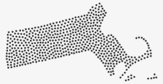 Massachusetts Marijuana - Pattern Dots Vector