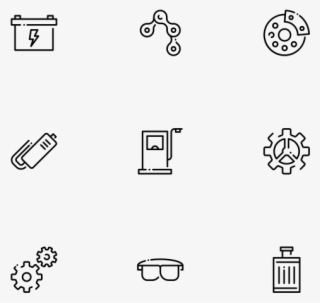 Motorcycle Part - Line Art