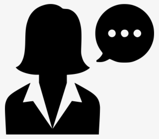 Speech Woman Talk Message Comment Svg Png Icon Free - Woman Person Icon Png